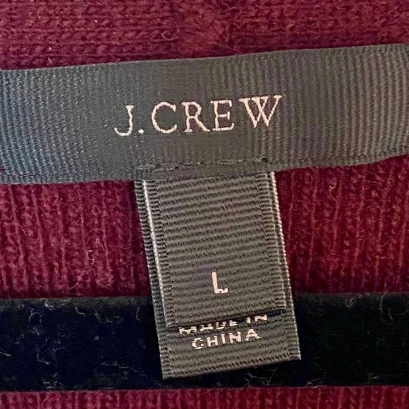 EUC J.Crew Peplum Sleeve V-Neck Sweater - Picture 3 of 4